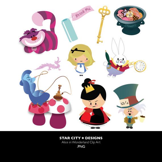 Alice in Wonderland clipart, Alice clipart, cheshire cat art, mad ...