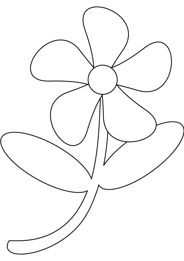 Kids Flowers Coloring Pages - Drawing Kids