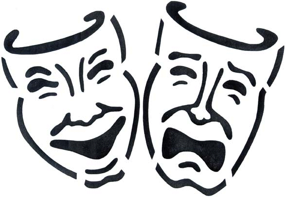 Multiple Theater Masks Clipart