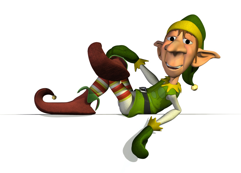 Clipart christmas elves working