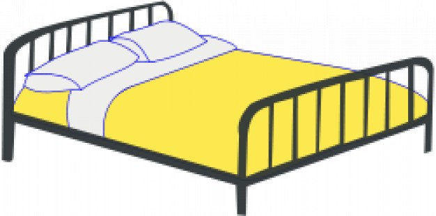 Double Bed Vector | Free Download