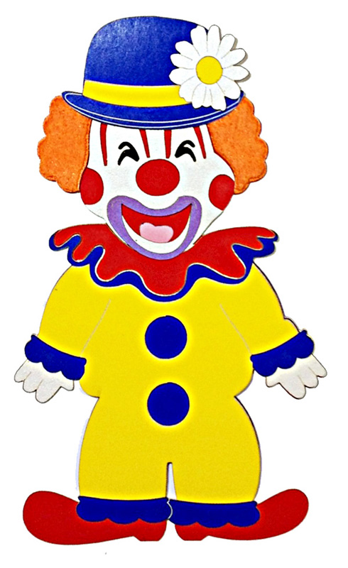 Paper Wizard Circus Clown Die Cut