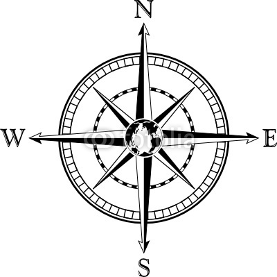 lamont beagle: Compass Rose clip art