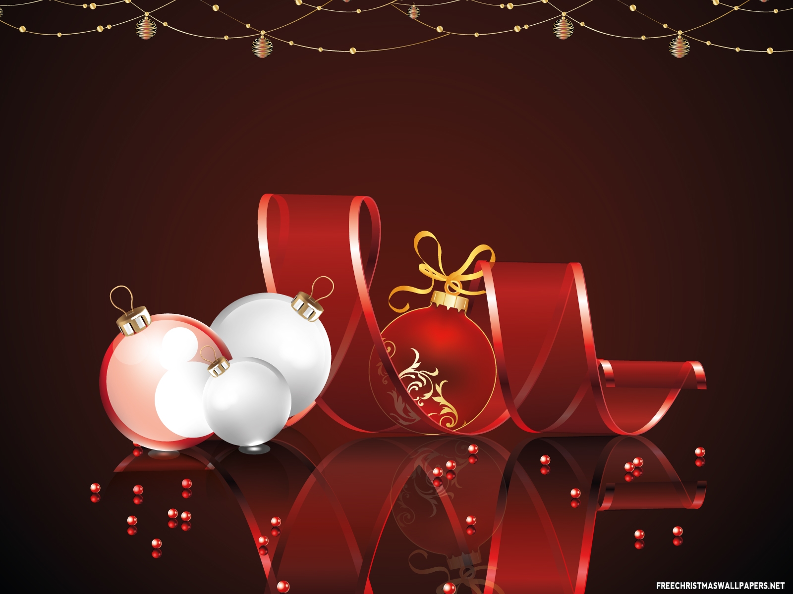 Personalized Xmas Ornament Wallpaper