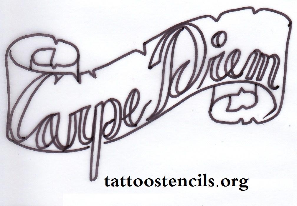 Carpe Diem Banner Tattoo | Tattoobite.com