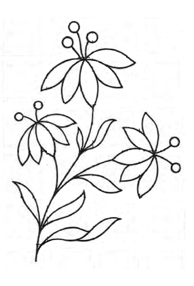 Royce's Hub: Free Embroidery Pattern: A Simple Floral design
