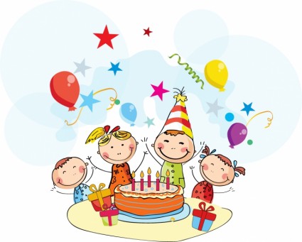 Cartoon Kids Birthday - ClipArt Best