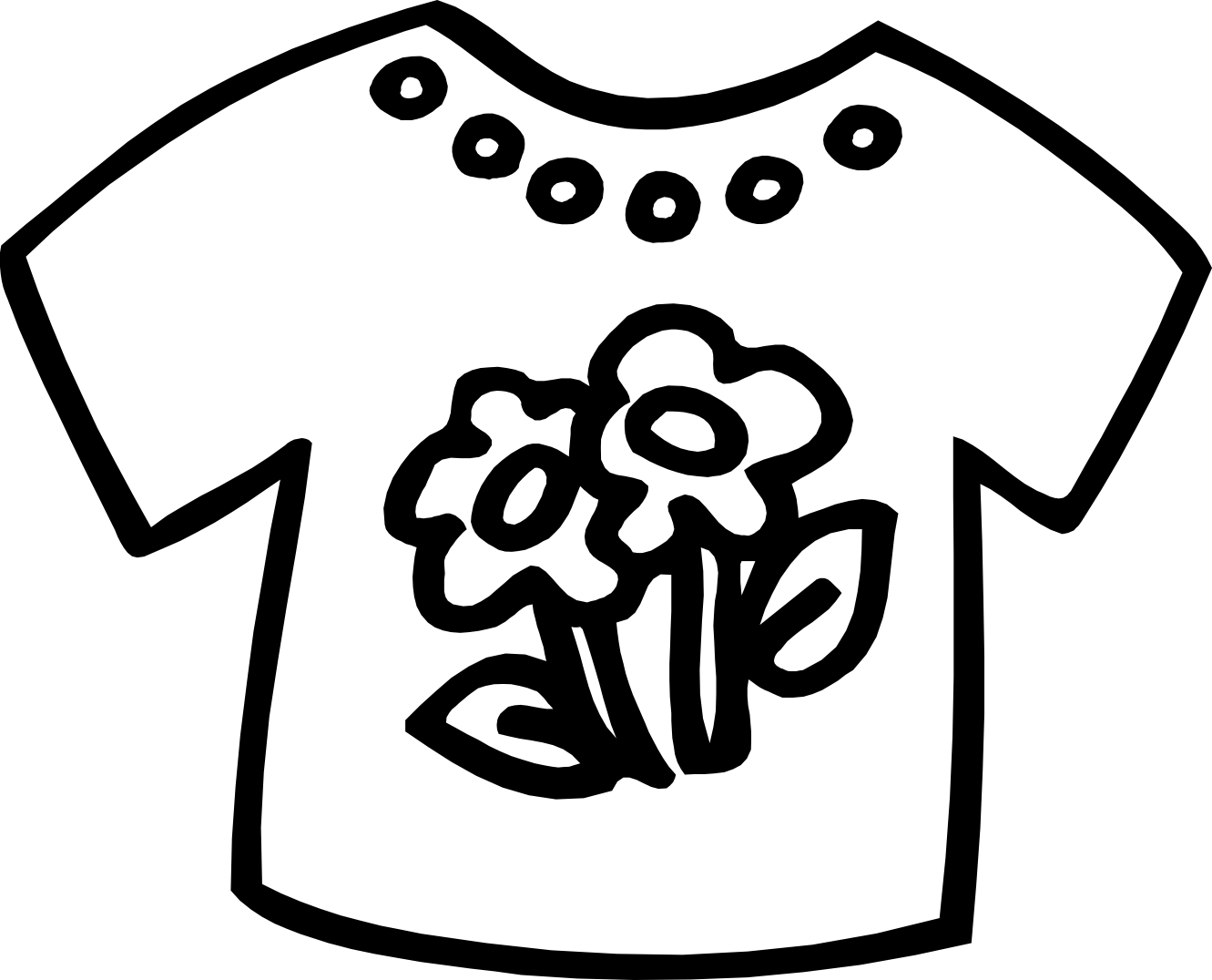 Images For > Clothing Clipart Black And White