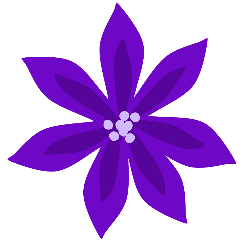 Clipart - Purple Lily
