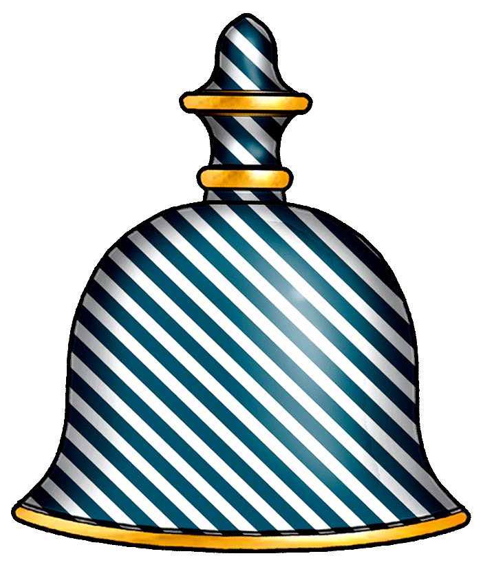 ArtbyJean - Paper Crafts: Blue and white striped bells - Make your ...