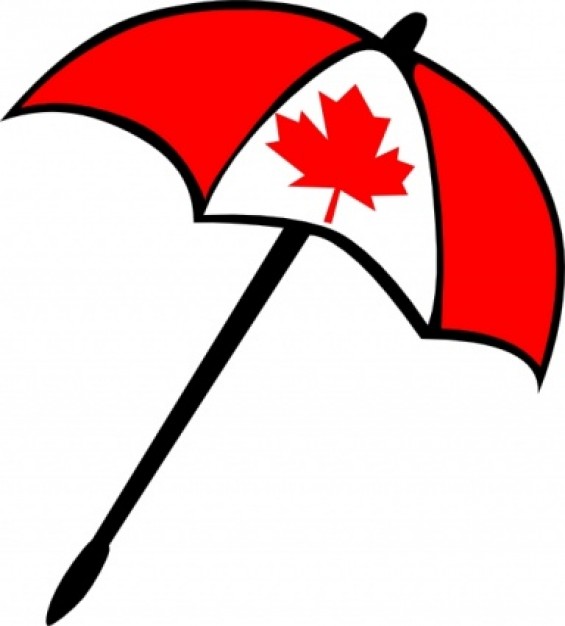 Canada Flag Umbrella clip art Vector | Free Download