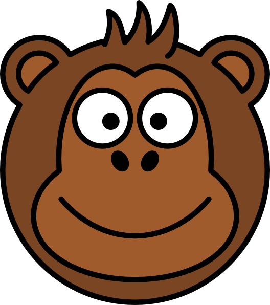 Cartoon Monkey Clip Art at Clker.com - vector clip art online ...