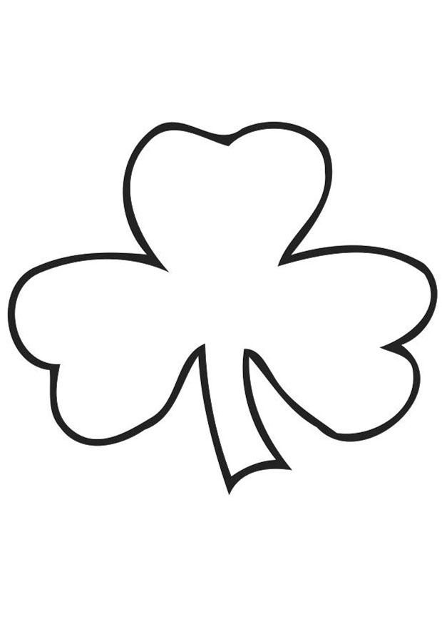 Coloring page Irish clover - Shamrock - img 21703.