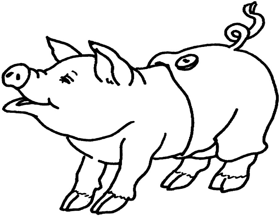 Pig Line Art - Cliparts.co