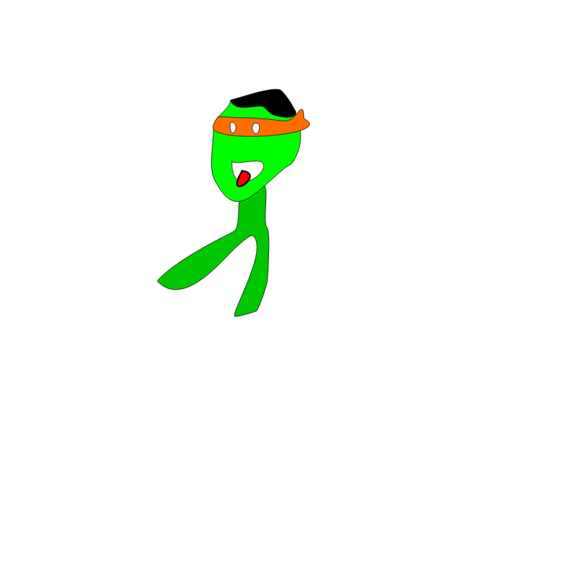 Clipart - Funny Animated Dancing Character - Frame 3
