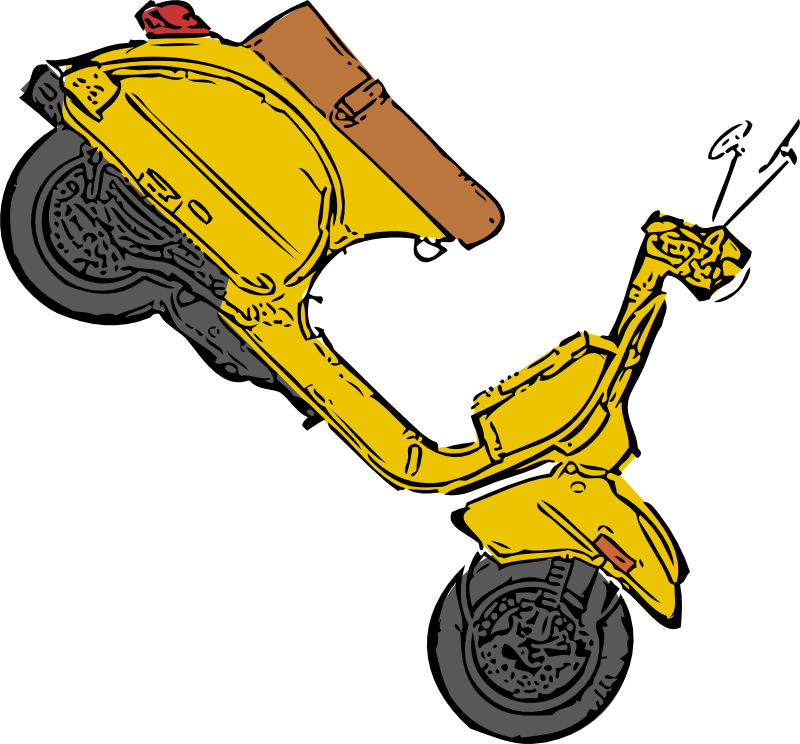Clipart - Scooter Standing