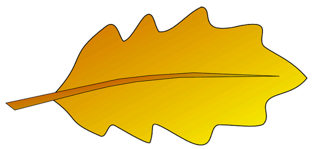 autumn oak leaf 3 sketch clipart, lge 12 cm long | Flickr - Photo ...