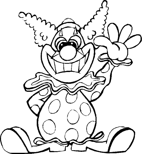 Creepy Clown Coloring Pages 8