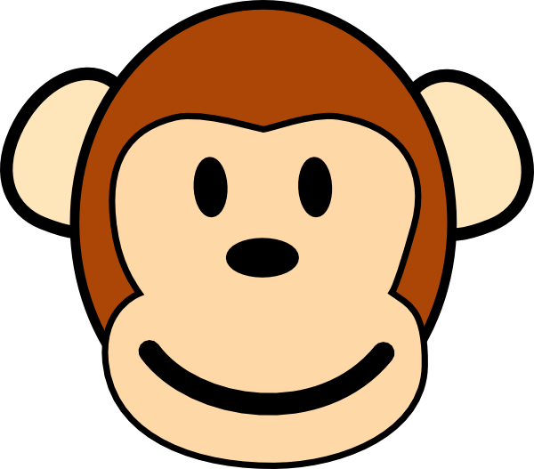 Baby Monkey Clip Art Black And White | Clipart Panda - Free ...