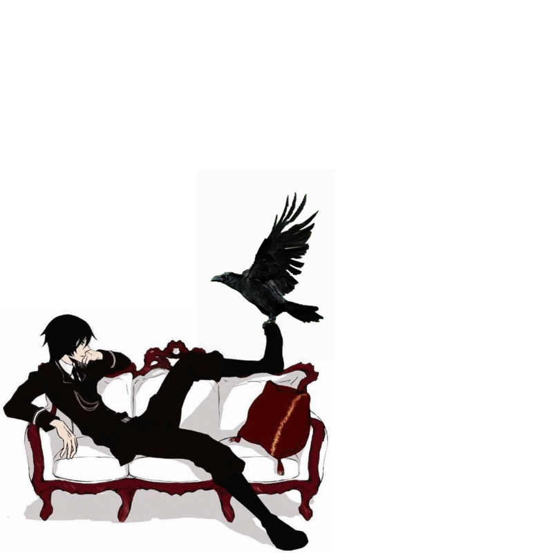 Gentlemen And Crow Black Graphic and Picture | Imagesize: 705 kilobyte