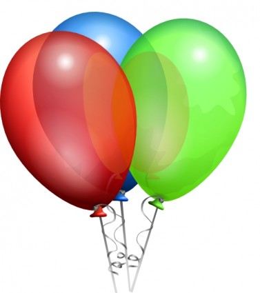 Party Helium Balloons clip art Free vector in Open office drawing ...
