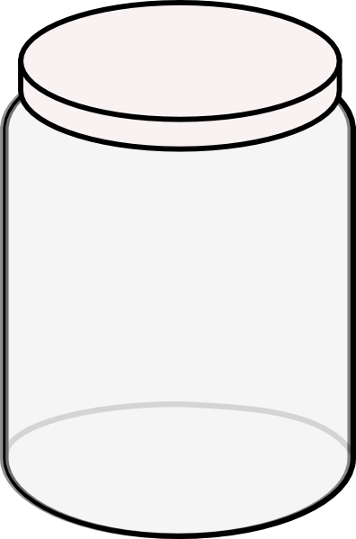 Plain Dream Jar-white Clip Art at Clker.com - vector clip art ...