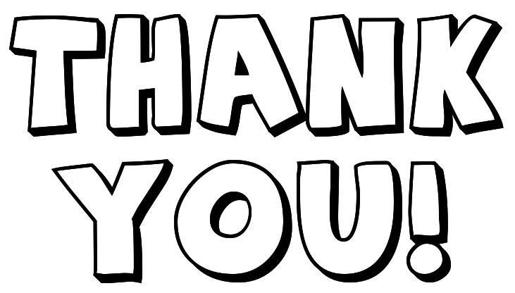 Thank You Clip Art Black And White | Clipart Panda - Free Clipart ...
