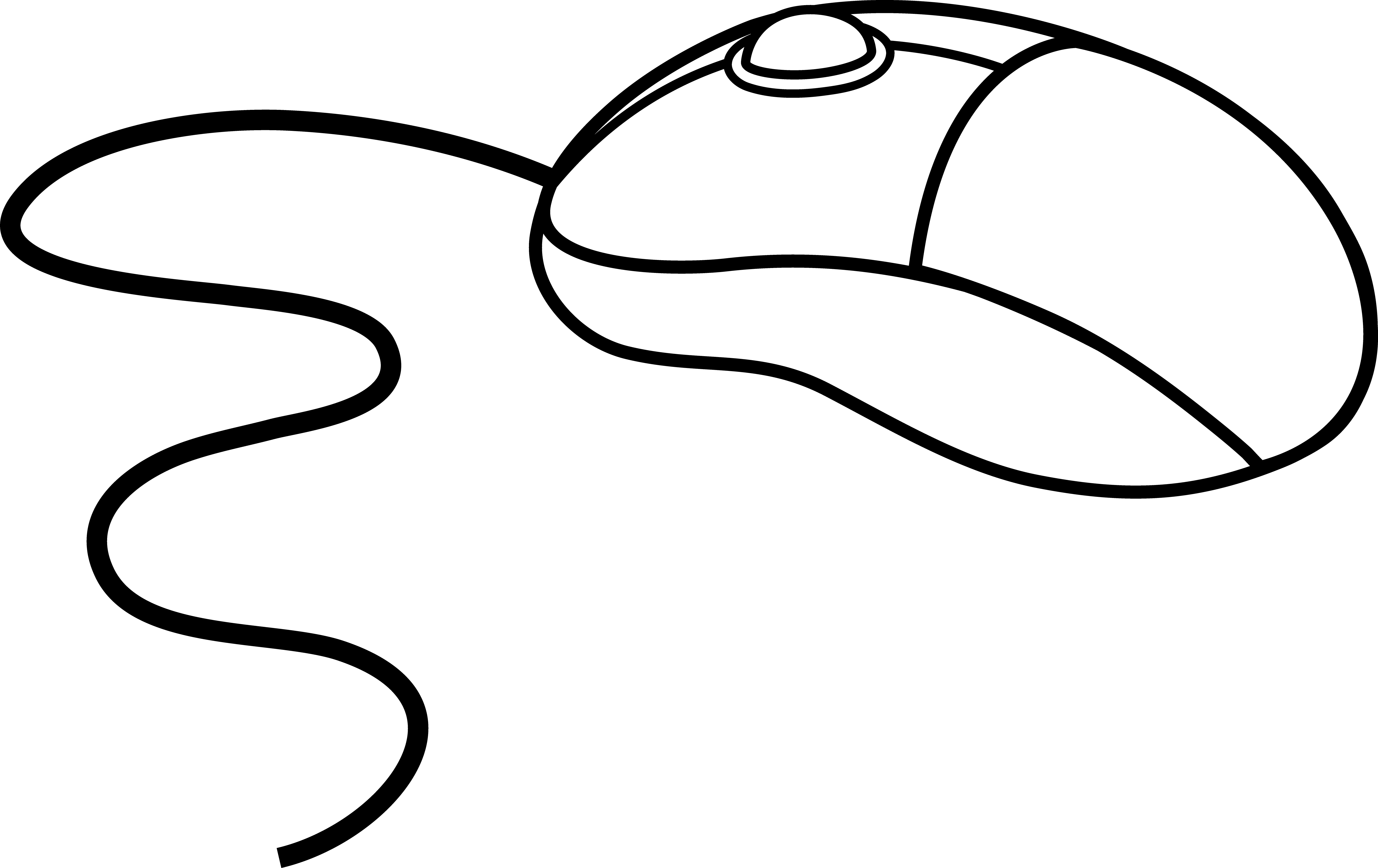 Computer Mouse Clipart Black And White | Clipart Panda - Free ...