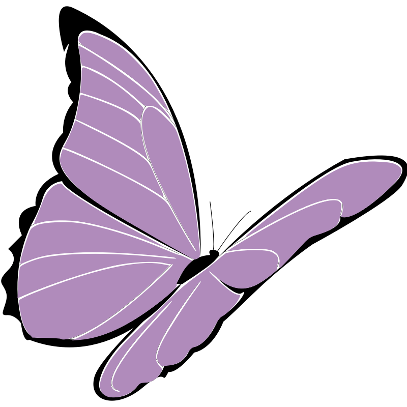 Purple Butterfly Clip Art - Cliparts.co