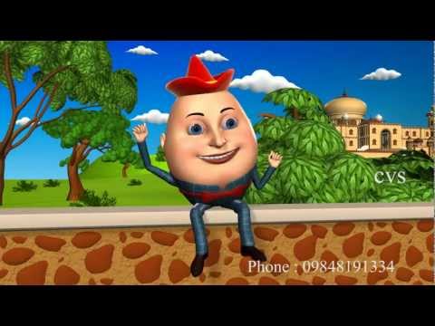 Humpty Dumpty - 3D Animation English Nursery Rhyme songs For ...
