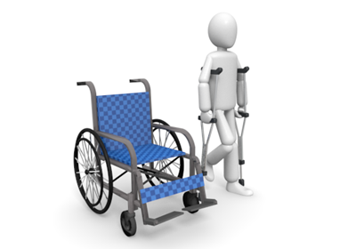 Crutches | accident | Hospitals | wheelchair - Free clip art