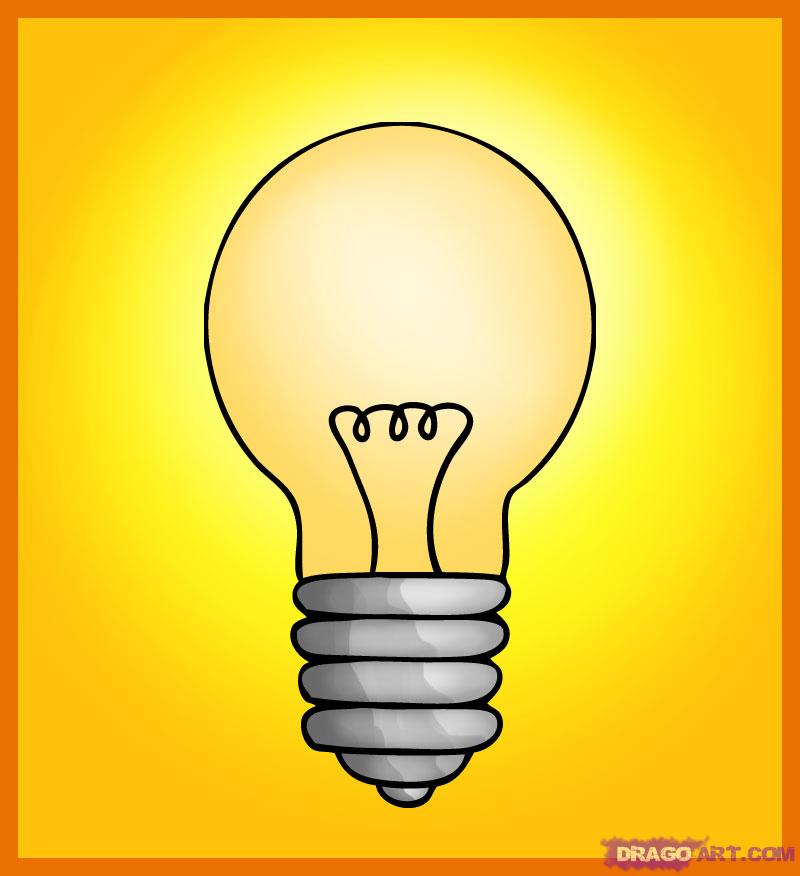 How to Draw a Bulb, Step by Step, Stuff, Pop Culture, FREE Online ...
