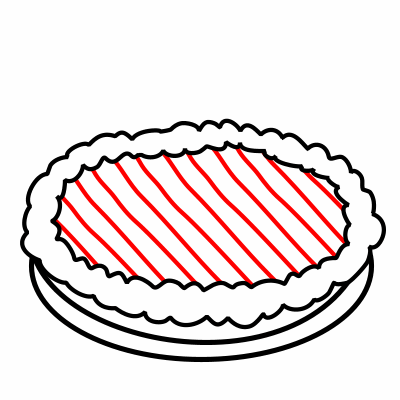 Drawing a cartoon pie