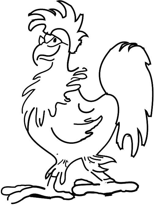 drawings of roosters Colouring Pages (page 3)