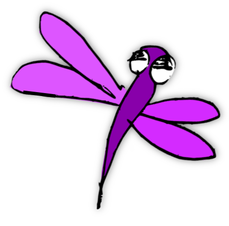 free printable coloring page: flowery meadow and dragonfly ...