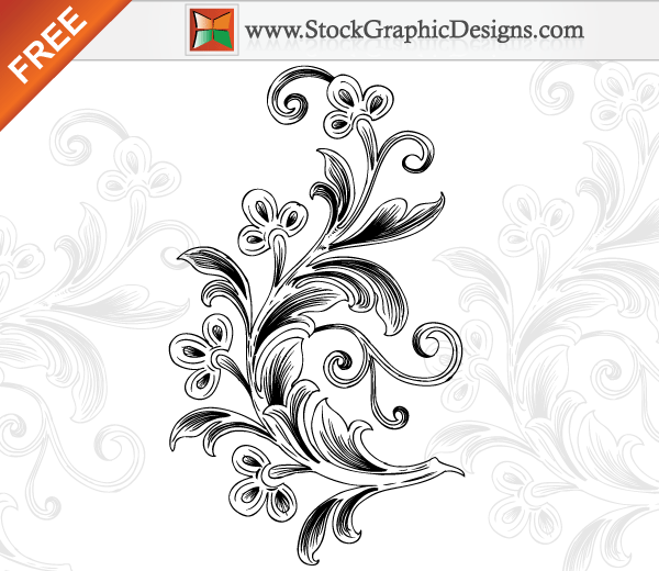 Beautiful Floral Free Vector Art Illustration | Free Vector ...