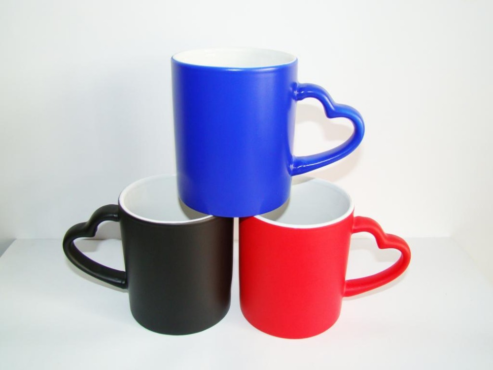 good quality black color magic color changing ceramic mugs with ...