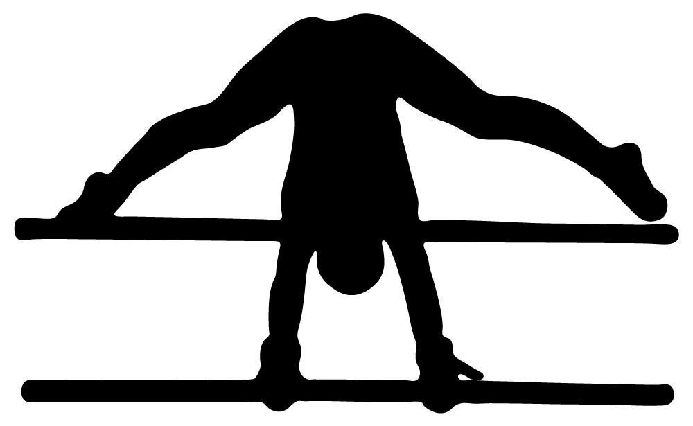 Amazon.com - Gymnastics Silhouette Style Front Flip Parallel Bars ...