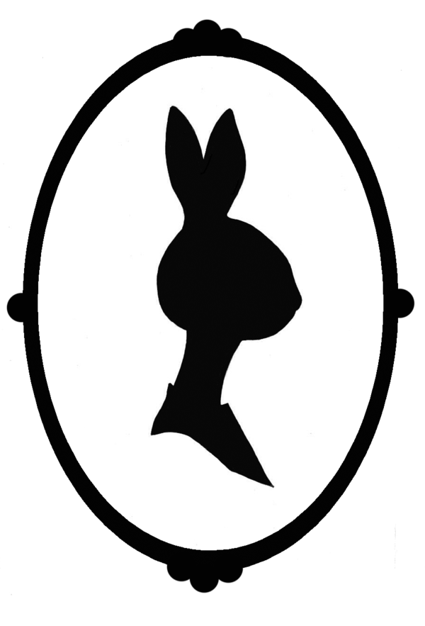 Bunny silhouette portrait by Bitterest on deviantART