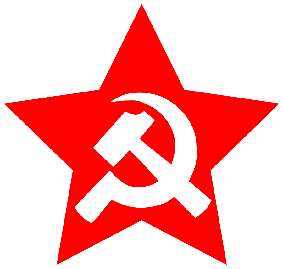 hammer and sickle in star Clipart, vector clip art online, royalty ...