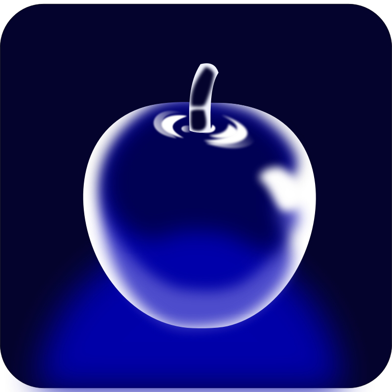 Clipart - Crystal apple