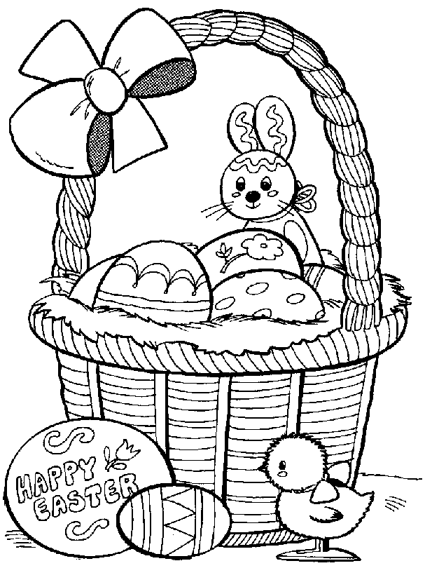 Easter Bunny Coloring Pages