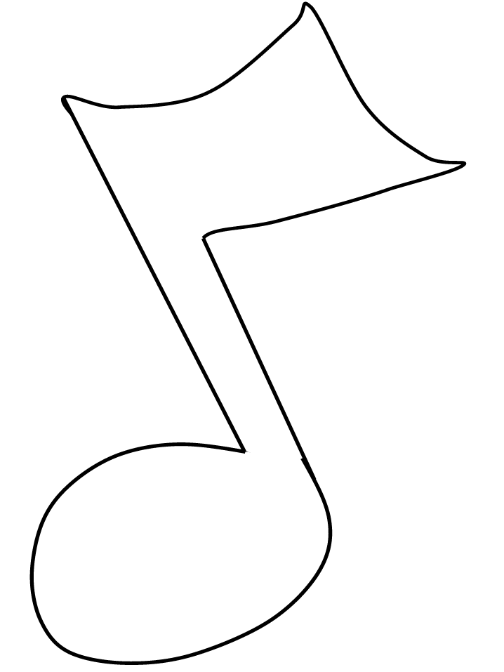 Musical Note Outline