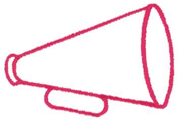 Small Megaphone Outline :: Sports :: Dakota Collectibles ...