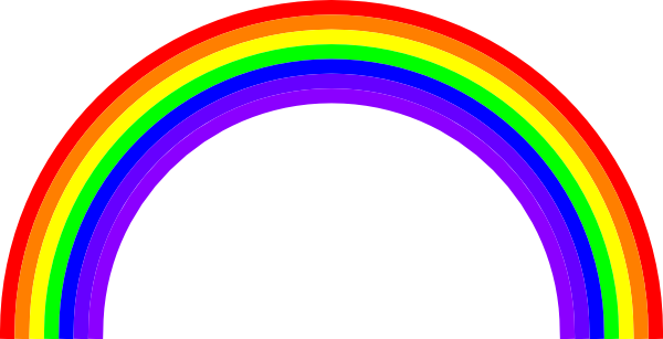 Rainbow Clipart Black And White | Clipart Panda - Free Clipart Images