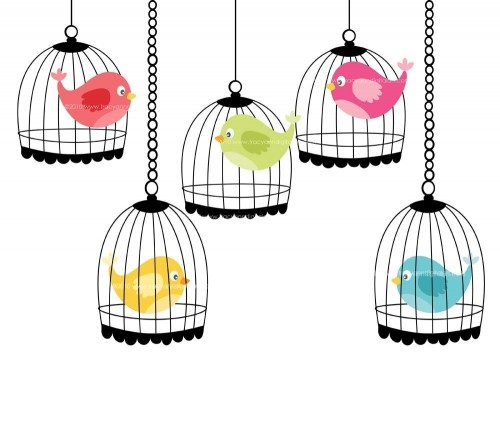 Birdcage and Birds - clip art | TracyAnnDigitalArt - Digital Art ...