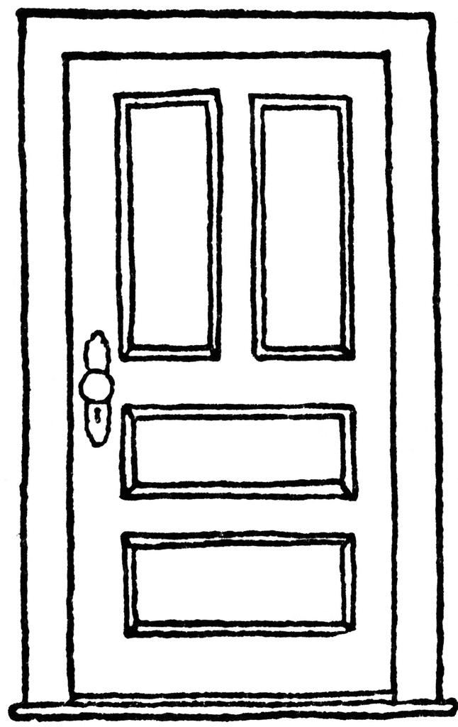 Open Door Clipart Black And White | Clipart Panda - Free Clipart ...