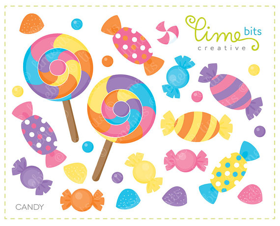 Candy Clip Art by LimeBitsCreative on Etsy