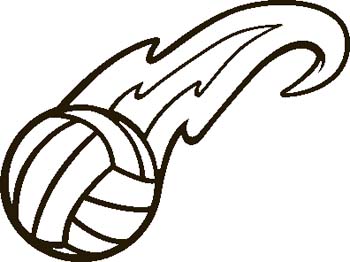 Engraving Creations - Clipart - Volleyball