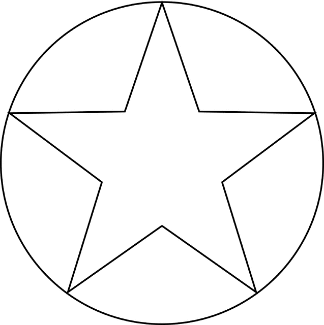 Star Inscribed In A Circle | ClipArt ETC